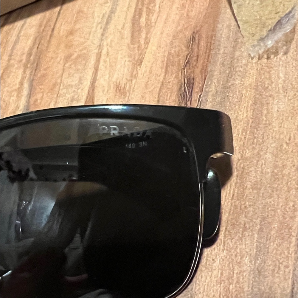 Prada Black and Silver Sunglasses - Picture 3 of 8